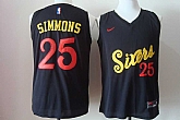 Nike Philadelphia 76ers #25 Ben Simmons Black Stitched Jersey,baseball caps,new era cap wholesale,wholesale hats